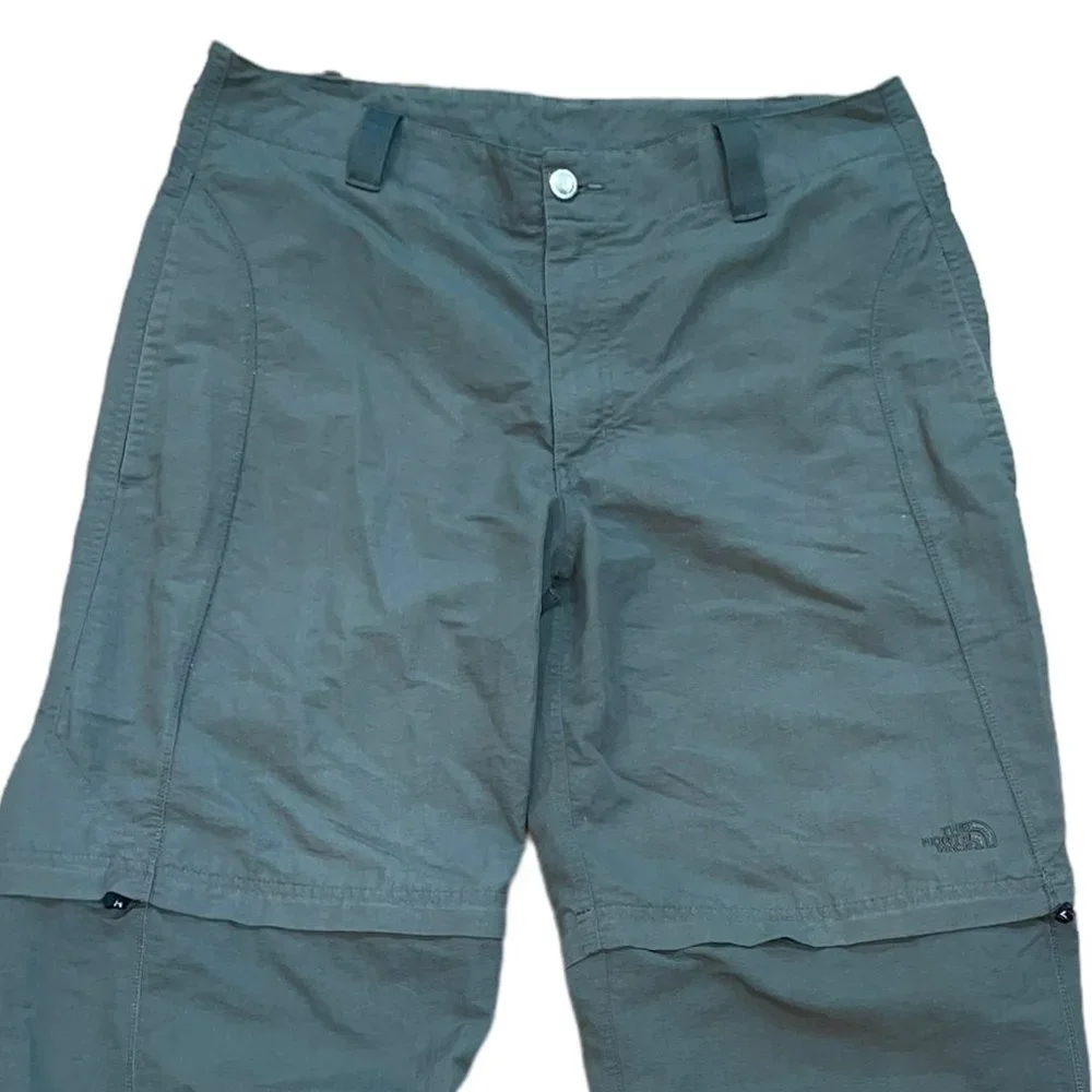 The North Face Convertible Grey Nylon Cargo Pants Size‎ 34